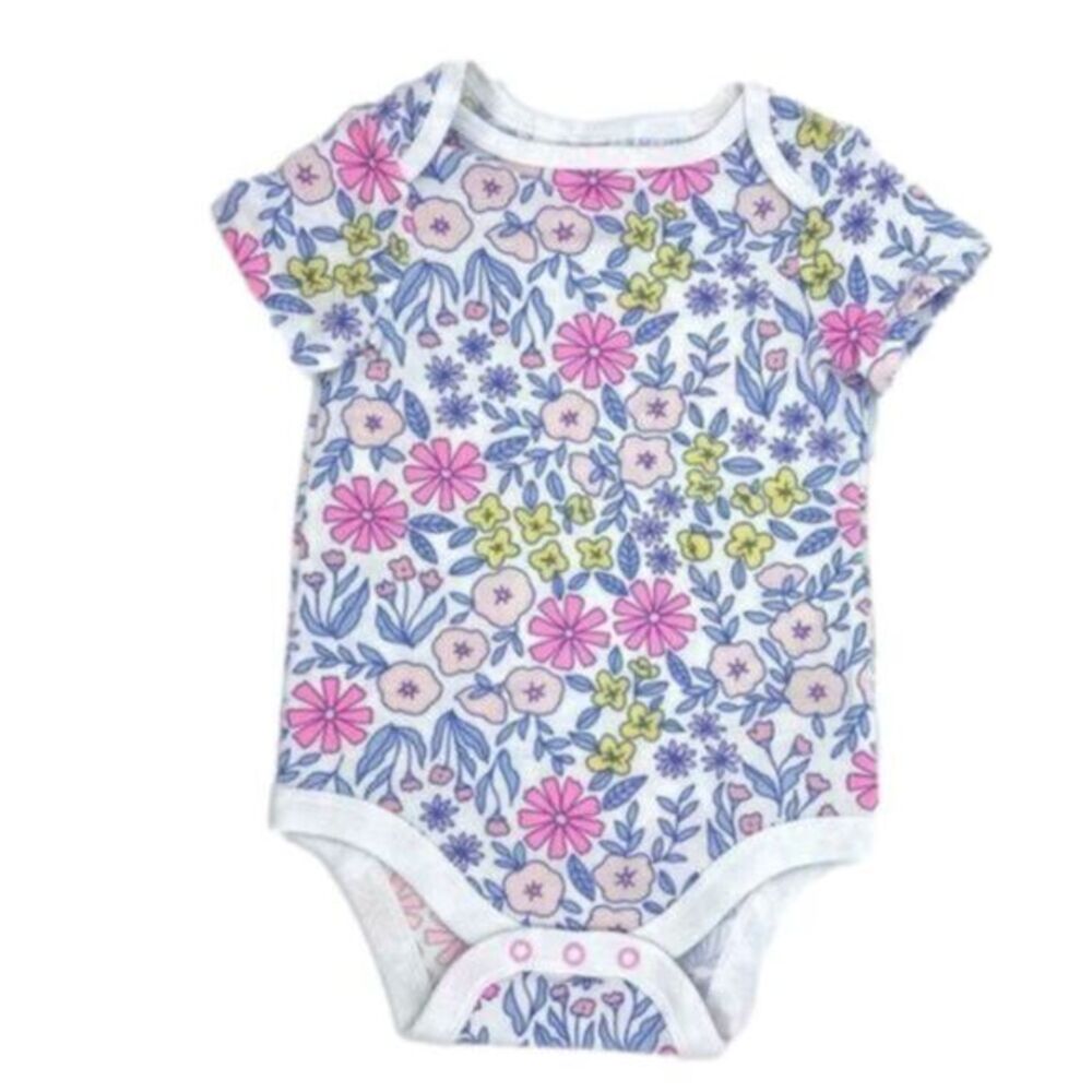 Cat & Jack Baby Floral Bodysuit Onsie New 3-6 Months